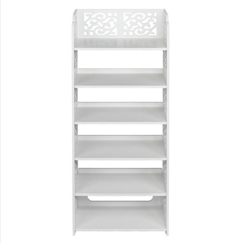 Wood Plastic Board-6 Layer Carved Shoe Rack Wood Plastic Board-6 Layer Carved Shoe Rack