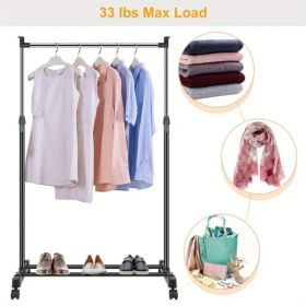 Hanger 3 Ft - 5.18 Ft Height Adjustable Hanger Foldable Hanger On Wheels - Not Shipped On Weekends, Prohibited On Amazon